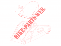 Parafango posteriore per Aprilia RSV4 1000 RR Racer Pack 2015