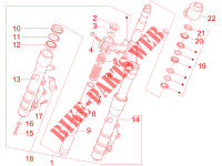 Forcella/tubo sterzo   Gruppo ralle per Aprilia SR MAX 2013