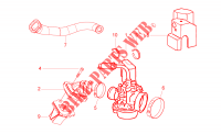 Carburatore completo   Raccordo di ammissione per Aprilia SR Motard 2T E3 2012